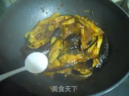 Make Fish fragrance tore eggplant step 4
