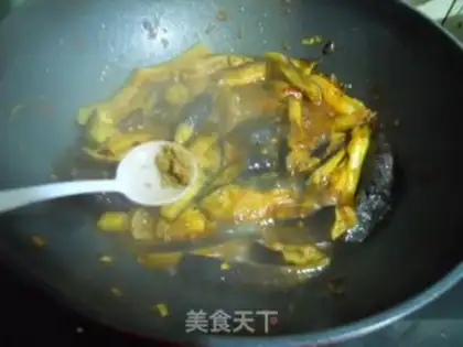 Make Fish fragrance tore eggplant step 5