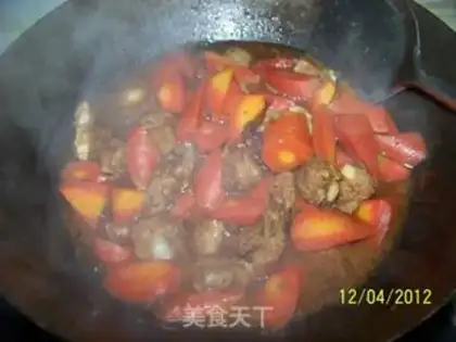 Make Carrot burn ribs step 3