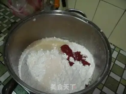 Make Red sesame rolls step 0