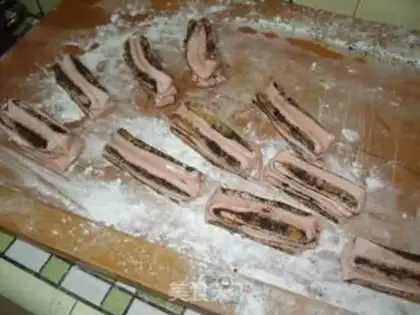 Make Red sesame rolls step 6