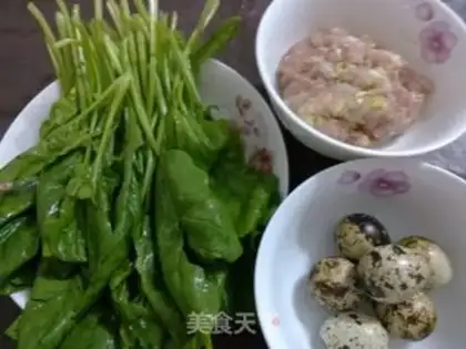Make Meatball spinach soup step 0