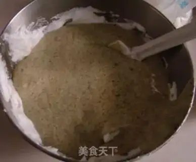 Make Black sesame ricin cake step 11