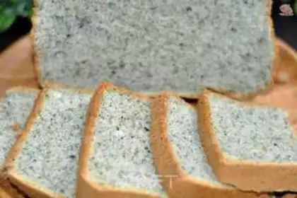 Make Black sesame ricin cake step 14