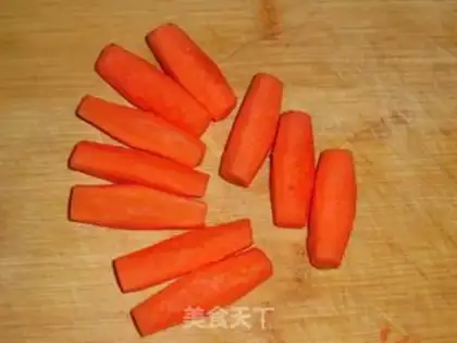 Make Sugar bun carrots step 2