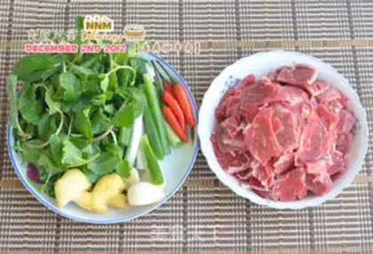 Make Mint beef step 0