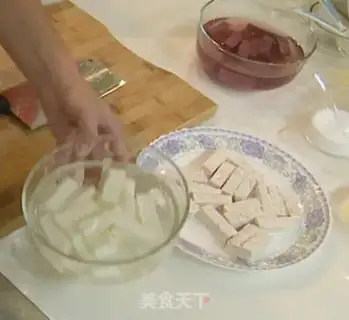 Make Honey-juice Sanbao step 0