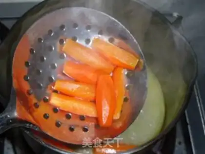 Make Sugar bun carrots step 4