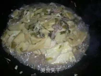 Make Sour food and fried meat step 4