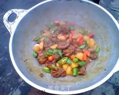 Make Xinjiang chicken step 3