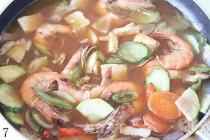 Make Korean shrimp soup step 6