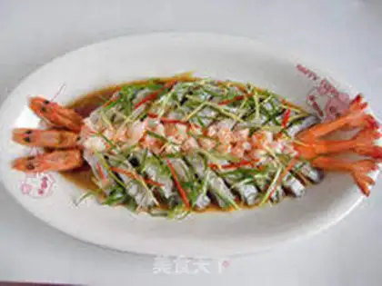 Make Two fresh prawns step 14