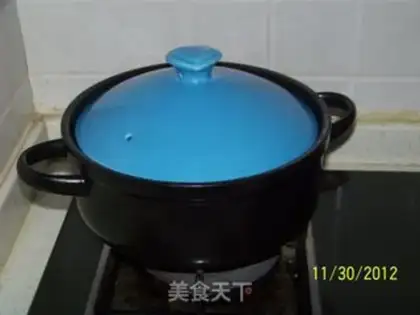 Make The soup of the veggies step 1