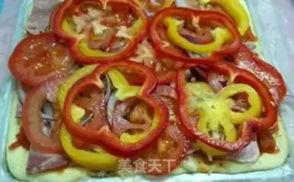 Make Delicious pizza seafood step 20