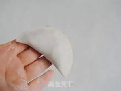 Make Half month egg dumplings step 8