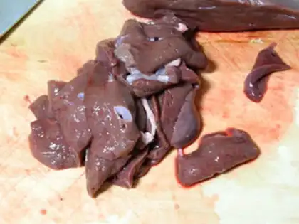 Make Fried lamb step 1