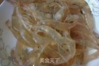 Make White, fried shrimp step 1