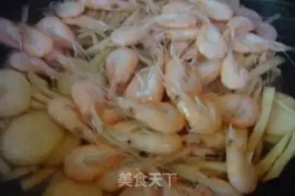 Make White, fried shrimp step 5