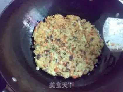 Make Beef rice omelet step 7
