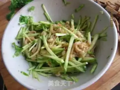 Make cucumber golden egg dry step 12