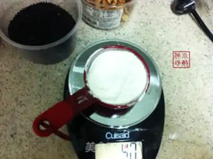 Make Almond walnut sesame paste step 2