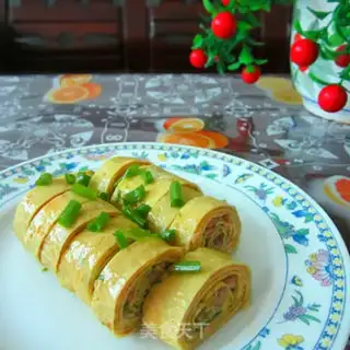 Make Potato onion egg rolls step 9