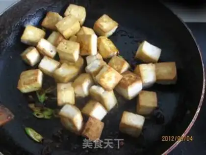 Make Tofu with mushroom sauce step 7
