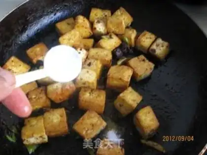 Make Tofu with mushroom sauce step 8