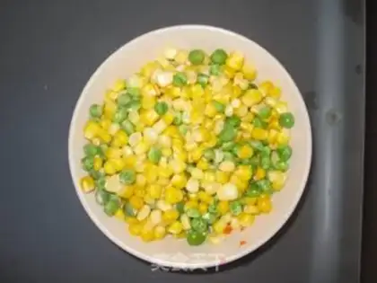 Make Corn pea carrots step 1