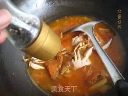 Make Tomato crab soup step 12