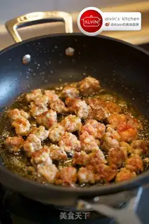 Make Eggplant sausage noodles step 0