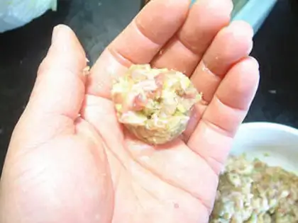 Make Roach porkballs step 5