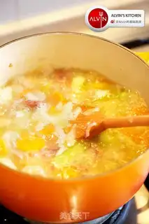 Make Weenie sweet potato soup step 2