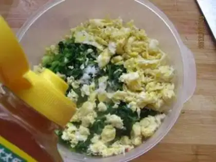 Make Fried egg pancakes step 5