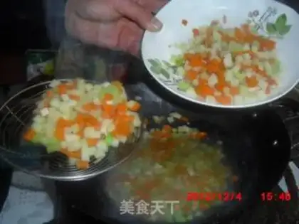 Make Five-coloured rice step 1