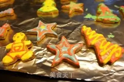 Make The colored gingerbread step 24