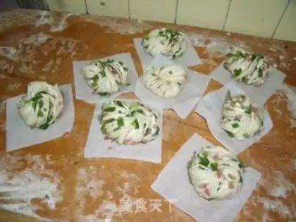 Make Onion ham roll step 12