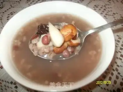 Make Nutritional red bean congee step 6