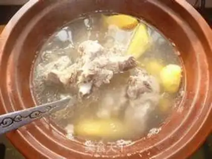 Make Chestnut chops soup step 7