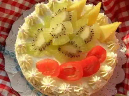 Make Milky fruit cake step 7