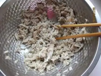 Make Oatmeal veal and fish cake step 0