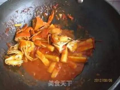 Make Cheese juice, crabs step 13