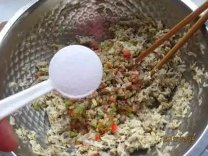 Make Oatmeal veal and fish cake step 7