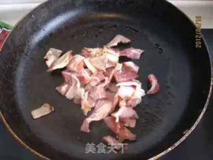 Make Fried bacon, Dutch beans step 6