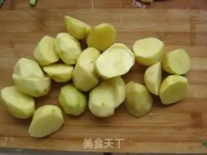 Make Red burning potatoes step 1
