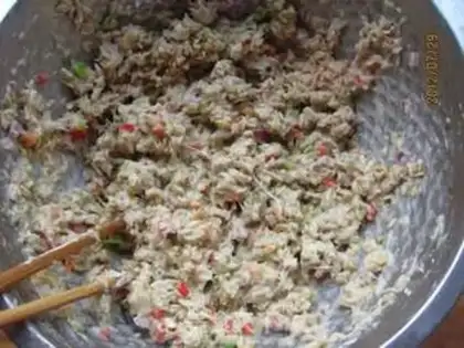 Make Oatmeal veal and fish cake step 10