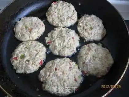 Make Oatmeal veal and fish cake step 11