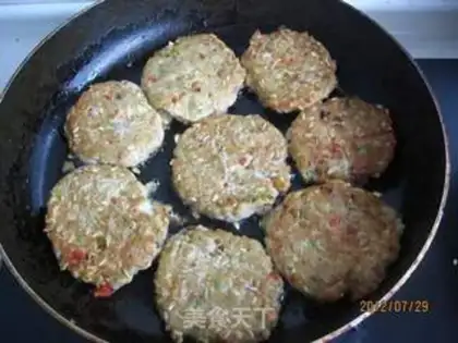 Make Oatmeal veal and fish cake step 12