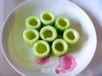 Make Shrimp chicken silk melon step 5