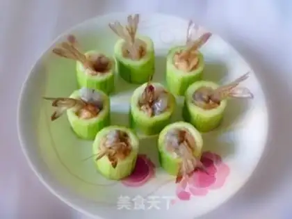 Make Shrimp chicken silk melon step 7